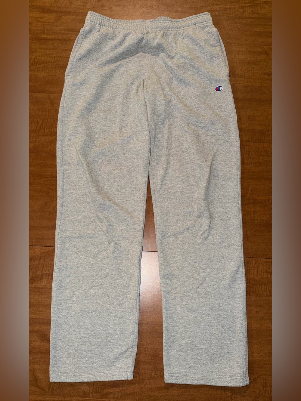 Champion Light Gray Men's Sweatpants with Script C Logo